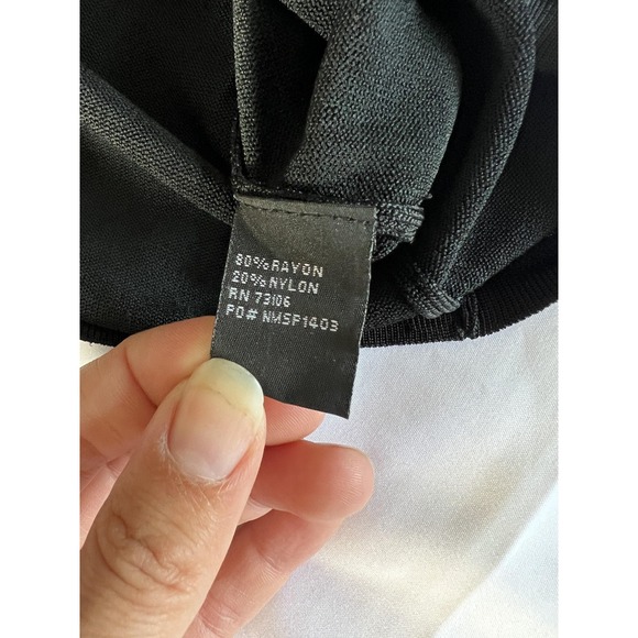 Michael Simon Shirt Womens XL Black Beaded Embellished Sleeveless Tank Top Rayon - Picture 6 of 12